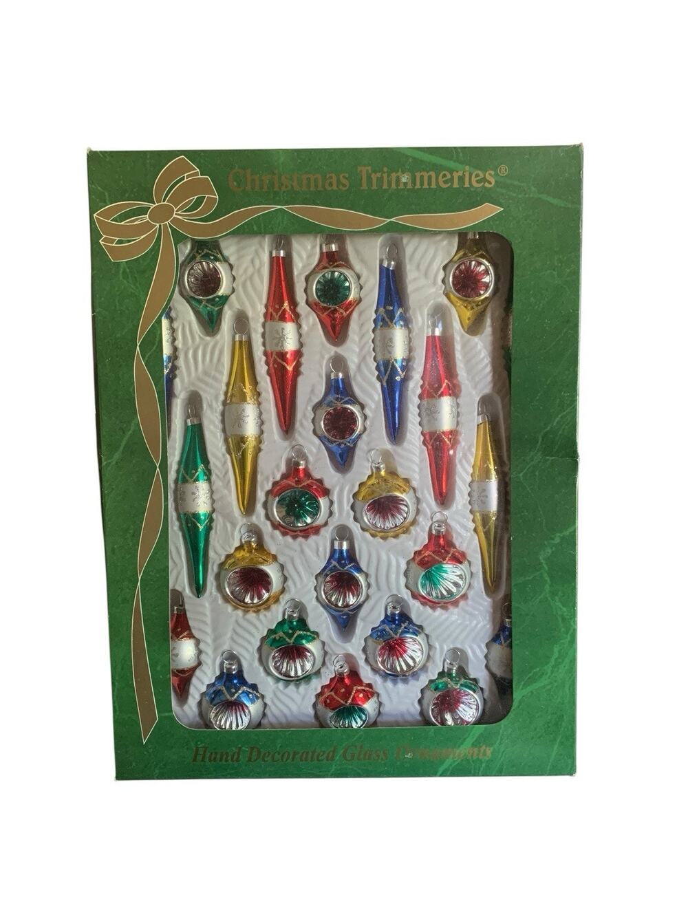 Bradford Novelty Co. Inc. Indent Reflector and Teardrop Ornaments, Qty. 24